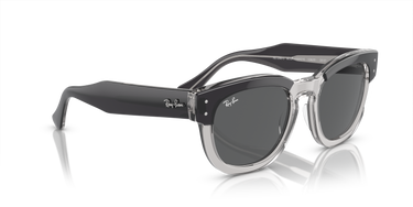 Ray-Ban Mega Hawkeye RB0298S 1396B1 Grijs op transparant grijs