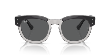 Ray-Ban Mega Hawkeye RB0298S 1396B1 Grijs op transparant grijs