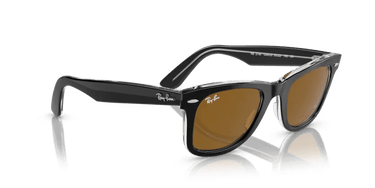 Ray-Ban Wayfarer RB2140 129433 Zwart op Transparant