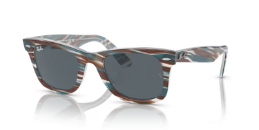 Ray-Ban Wayfarer RB2140 1407R5 Fotochroom Gestreept Lichtblauw