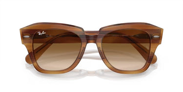 Ray-Ban State Street RB2186 140351 Bruin Gestreept