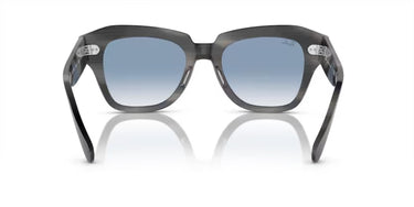 Ray-Ban State Street RB2186 14043F Grijs Gestreept