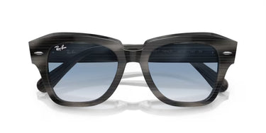Ray-Ban State Street RB2186 14043F Grijs Gestreept