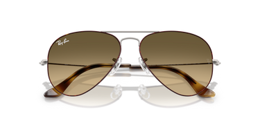 Ray-Ban Aviator RB3025 92700A Havana op Staalgrijs