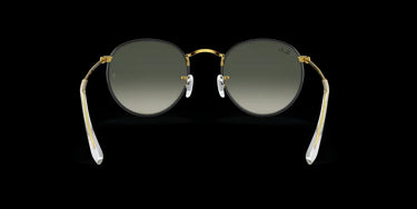 Ray-Ban Round Full Color RB3447JM 919671 Black on Gold