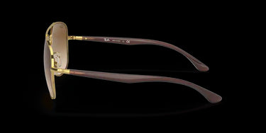 Ray-Ban RB3683 001/51 Gold Transparent Brown