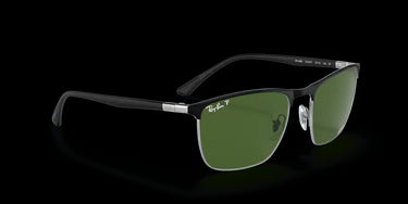 Ray-Ban RB3686 9144P1 Black on Silver