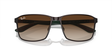 Ray-Ban RB3721 188/13 Bruin op staalgrijs