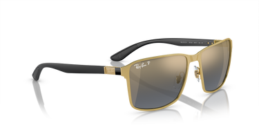 Ray-Ban Chromance RB3721CH 187/J0 Zwart op Goud