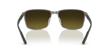 Ray-Ban Chromance RB3721CH 188/6O Bruin op staalgrijs