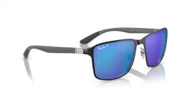 Ray-Ban Chromance RB3721CH 9144A1 Zwart op zilver