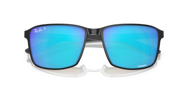 Ray-Ban Chromance RB3721CH 9144A1 Zwart op zilver