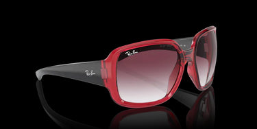 Ray-Ban Powderhorn RB4347 66628H Transparent Red