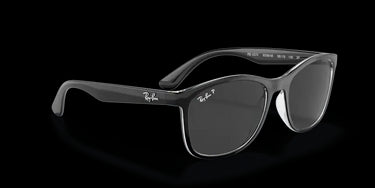 Ray-Ban RB4374 603948 Black on Transparent