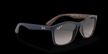 Ray-Ban RB4374 6601M3 Blue on Brown