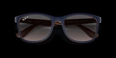 Ray-Ban RB4374 6601M3 Blue on Brown