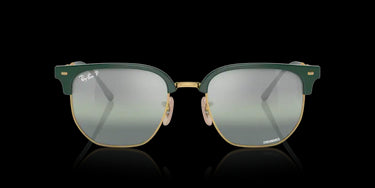 Ray-Ban New Clubmaster RB4416 6655G4 Green on Gold