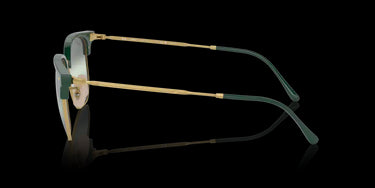 Ray-Ban New Clubmaster RB4416 6655G4 Green on Gold