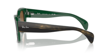 Ray-Ban Jorge RB7681S 140251 Gestreept Groen op groen