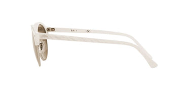 Ray-Ban Clubround RB4246 988/2X Top Wrinkled White On White