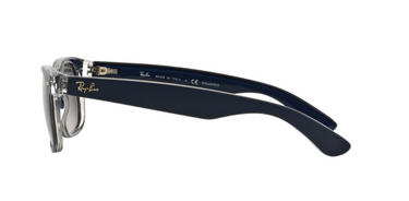 Ray-Ban New Wayfarer RB2132 6053M3 Top Blue, Transparent
