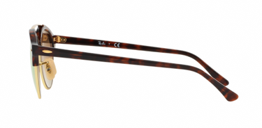Ray-Ban Clubround Double Bridge RB4346 990/7O Shiny Red Havana