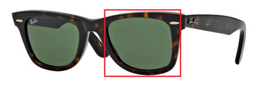 Gecoate Ray-Ban zonnebril glazen || set