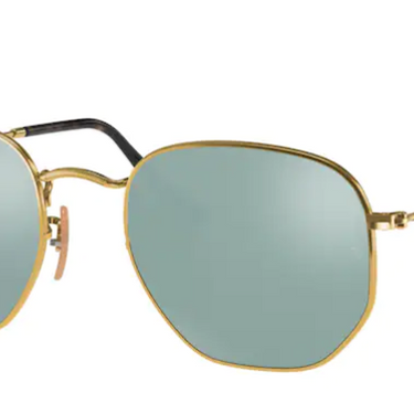 Ray-Ban Hexagonal Flat Lenses RB3548N 001/30 Gold