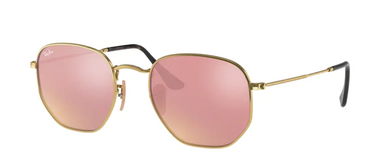 Ray-Ban Hexagonal Flat Lenses RB3548N 001/Z2 Gold