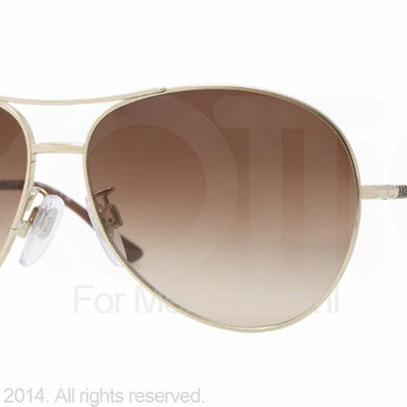 Burberry Zonnebril BE3056 Goud-Bruin