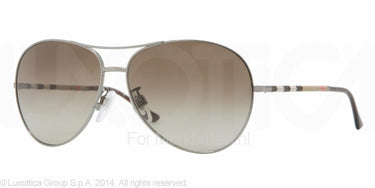 Burberry Zonnebril BE3056 Gunmetal-Bruin