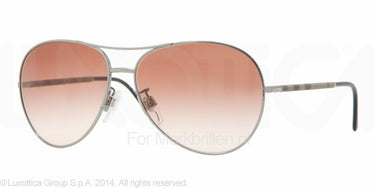 Burberry Zonnebril BE3056 114213 Gunmetal-Bruin