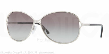 Burberry Zonnebril BE3066 Zilver mat blauw