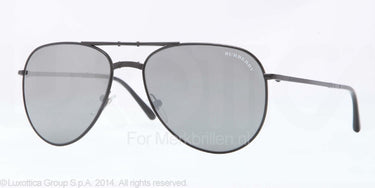 Burberry Zonnebril BE3071 Matte black gray mirror silver