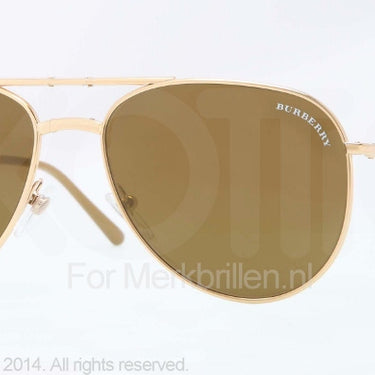 Burberry Zonnebril BE3071 Gold brown mirror gold gradient