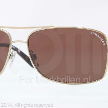 Burberry Zonnebril BE3074 Brushed burberry gold brown
