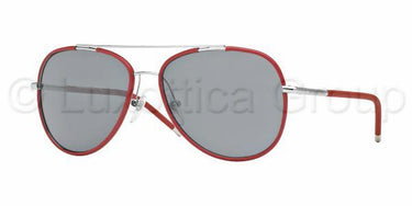 Burberry zonnebril BE3078J Zilver Mat-Rood