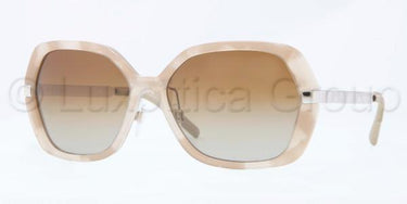 Burberry zonnebril BE4153Q Beige havana gepolariseerd