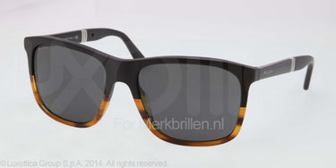 Bvlgari Zonnebril BV7016 Black/matte striped brow demo lens