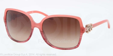 Bvlgari Zonnebril BV8120B Red striped transparent brown gradient