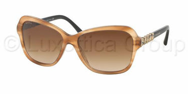 Bvlgari zonnebril BV8142B Bruin gestreept