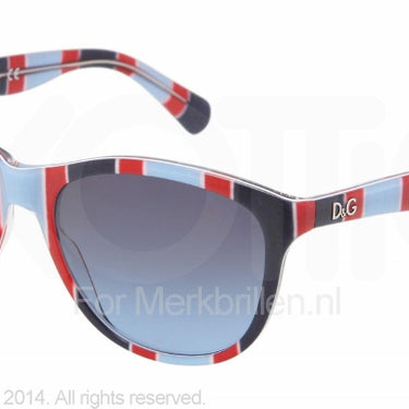 D&G Zonnebril DD3091 Stripes azure red blue blue gradient