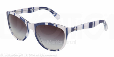 D&G Zonnebril DD3091 Stripes blue white gray gradient
