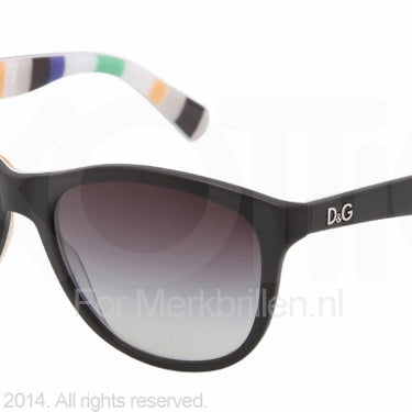 D&G Zonnebril DD3091 Black/stripes gray gradient