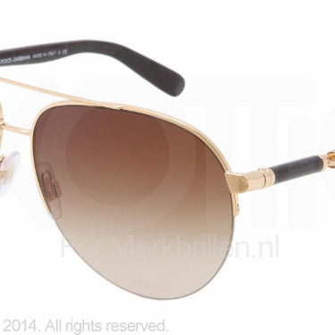 Dolce & Gabbana Zonnebril DG2115 Goud-Bruin
