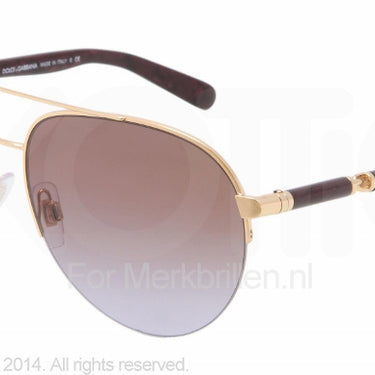 Dolce & Gabbana Zonnebril DG2115 02/68 Goud-Bruin