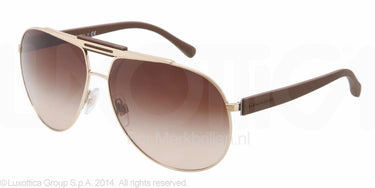 Dolce & Gabbana Zonnebril DG2119 Goud-Bruin