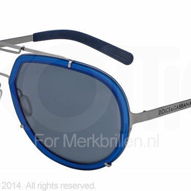 Dolce & Gabbana Zonnebril DG2132 Gunmetal blue smoke