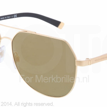 Dolce & Gabbana Zonnebril DG2133K Gold plated sand/shiny green mirro gold