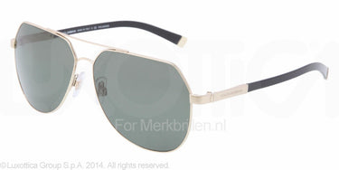 Dolce & Gabbana Zonnebril DG2133K Pale gold plated sand/sh polar green